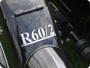 Detail an der BMW R 60/2 mit Beiwagen