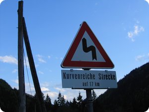 17 Kilometer kurvenreiche Strecke nach Kufstein