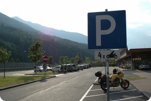 Parkplatz unweit vom Katschbergtunnel