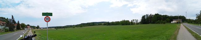 Panorama am Nachweispunkt »Bernbach«